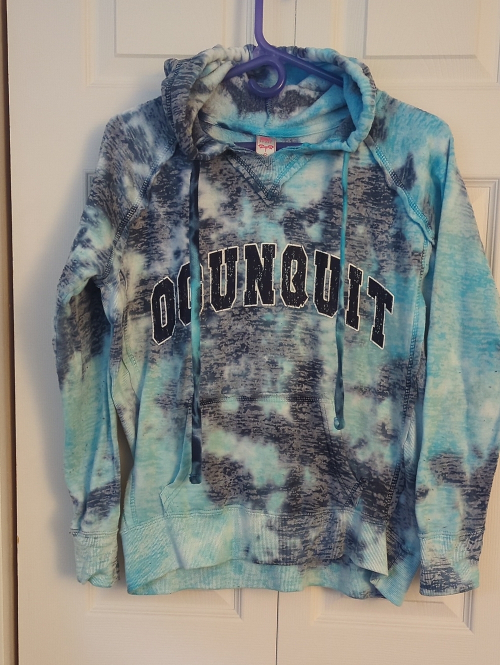MV Ogunquit Sport Light Blue Aqua Tie-Dye Hoodie